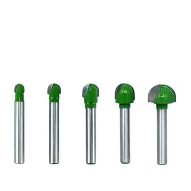 Imagem de 5pcs Or 4pcs 6mm Shank Ball Nose Router Bit Set Carbide Tapered Core Box Solid CNC Radius Core Milling(5pcs per set)
