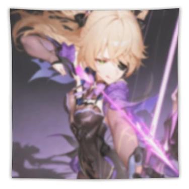 Imagem de LIEGBMEU Sexy Bikini Hot Anime Girl Tapeçaria 152.4 cm x 152.4 cm Interior Exterior Wall Quilt Art Decoração de Tapeçaria Caprichosa, AF182