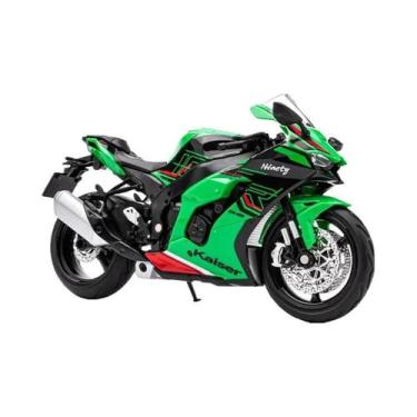 Imagem de Carro De Brinquedo Ninja ZX-10R Em Escala 1:12, Modelo De Metal Fundid