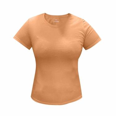 Imagem de Blusa Hering Básica Feminina Manga Curta Slim Laranja-Feminino