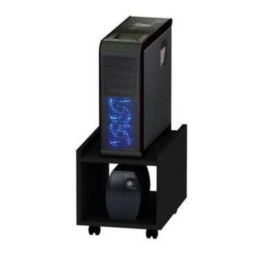 Imagem de Suporte Para Cpu E Estabilizador Com Rodinhas Netmobil - Preto