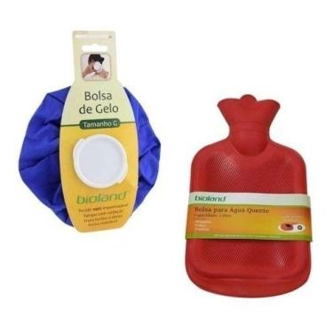 Imagem de Kit Bolsa De Água Quente 2 L Com Bolsa De Gelo 1,4 L Bioland