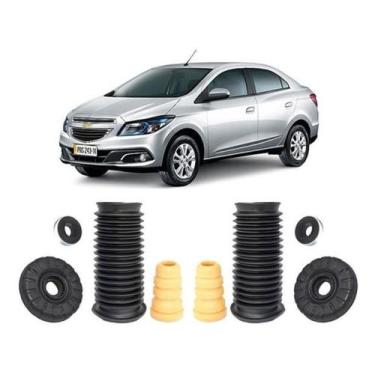 Imagem de 2 Kit Coxim Batente Dianteiro Gm Prisma 2013 2014 2015 2016 - Qualykit