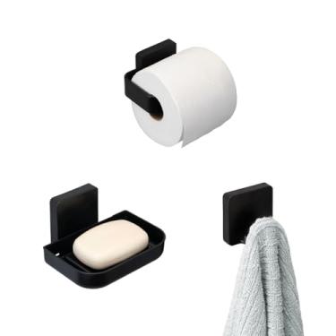 Imagem de Kit Para Banheiro Gancho | Saboneteira | Porta Papel Higiênico | Arthi Linha Suspensa