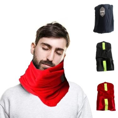 Imagem de Travesseiro De Pescoço Confortável Para Viagens/Aeronaves De Carro (Cinza)