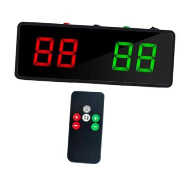 Imagem de Generic Placar eletrônico de bilhar, marcador de pontos para competições esportivas, resistente, multifuncional, leve e portátil com controle remoto