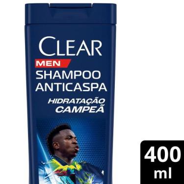 Imagem de Shampoo Anticaspa Clear Men Vini Jr Hidratação Campeã 400ml, 400ml