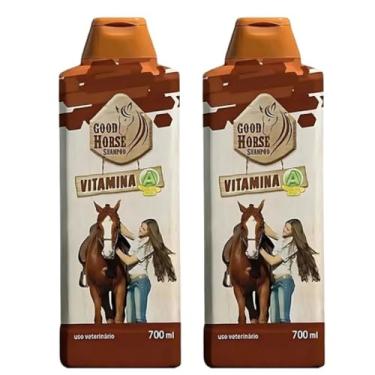 Imagem de Kit 2 Shampoo Good Horse Vitamina A 700ml Original