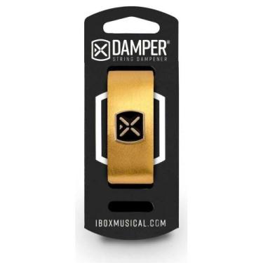 Imagem de Damper Em Couro E Tag Em Metal Dourado Metalico Dmmd02 - IBOX