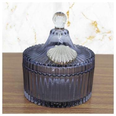 Imagem de Porta Algodão E Cotonete Vidro 12cm - Gici Decor