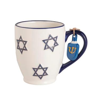 Imagem de Mud Pie Caneca com ícone da estrela de Davi do Hanukkah