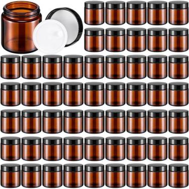 Imagem de Frascos de vidro Norme 4 onças/120 ml com tampas à prova de vazamentos