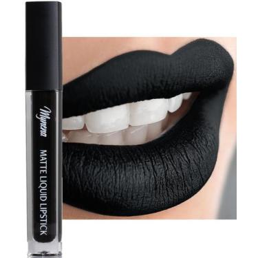 Imagem de Batom Mynena Black Long Lasting Waterproof Vegan para mulheres
