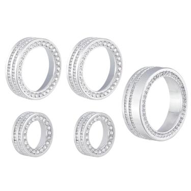 Imagem de Koongloong Acessórios Bling Apto para Ford Maverick 2024 2023 2022 Capa de botão de mudança de marchas Strass AC Volume Switch Covers Decoração de interiores de carro 5 peças