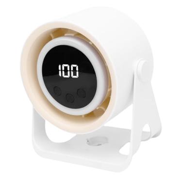 Imagem de RiToEasysports Motor Poderoso de Escova, Portátil e Conveniente Ventilador de Mesa Com Luz Noturna, 5 Velocidades USB Recarregáveis ​​para Camping Externo de Quarto de Escritório Com Ajustes de