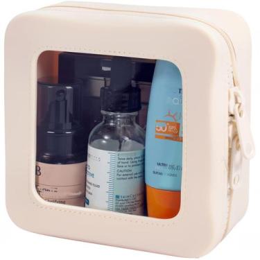 Imagem de Bolsa de maquiagem FFPaw Small Clear Silicone impermeável para mulhere