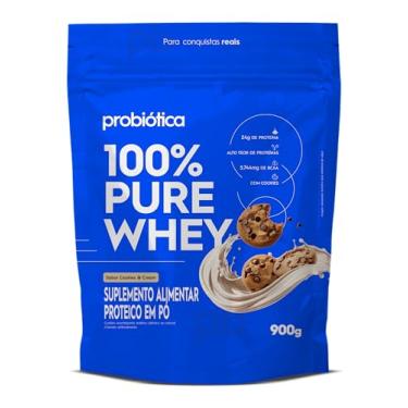 Imagem de Probiótica 100% Pure Whey Nova Fórmula - 900G Refil Cookies and Cream -