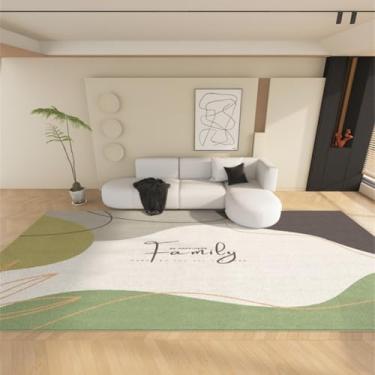 Imagem de Tapetes de luxo para sala de estar, macios e fofos, abstratos, para áreas grandes, grossos, para decoração de quarto, carpete de pelúcia para casa (200x250 cm/L)