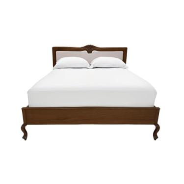 Imagem de Jogo de Cama King Percal 400 Fios 100% Algodão Egípcios 03 Peças Ruth Sanches Toque Premium Extra Macio – Branco