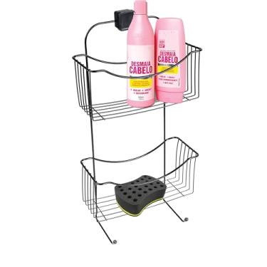 Imagem de Suporte de Shampoo de Parede Preto Utimil