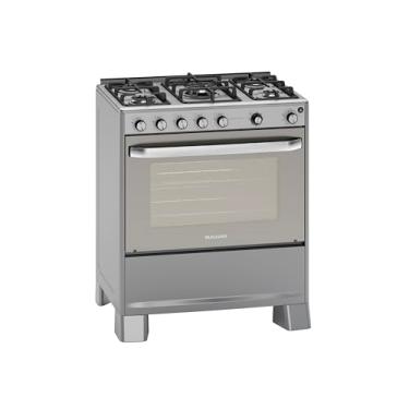 Imagem de SUGGAR FOGÃO SELECT GRILL PRATA MESA DE INOX 5 BOCAS TREMPES DUPLAS FERRO FUNDIDO PORTA ESPELHADA ACENDIMENTO AUTOMÁTICO 110V FGISLG521PRIX