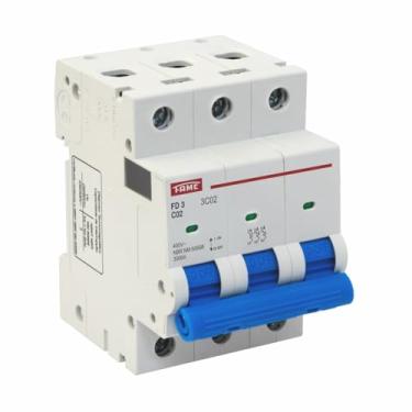 Imagem de Disjuntor DIN FD - Tripolar 3P 2A - Condutor 2,5mm Curva C – FAME