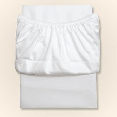 Imagem de Aime Baby Lençol para Mini Berço com Elástico Algodão Pima Branco