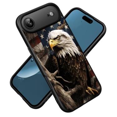 Imagem de ZXHSBROK Capa para iPhone 17 Air, silicone fino premium com [forro de microfibra macio antiarranhões] capa protetora à prova de choque para iPhone 17 Air (2025) de 6,6 polegadas, bandeira patriótica