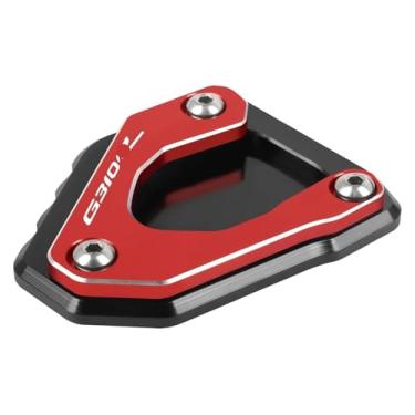 Imagem de Acessórios de motocicleta Placa de extensão de suporte CNC Suporte lateral para pé Almofada de ampliação compatível com G310GS G 310GS G 310 GS 2017-2023 (G310r Vermelho 17-21)
