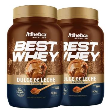 Imagem de Kit 2 Best Whey Isolado Hidro Doce De Leite 900G - Atlhetica