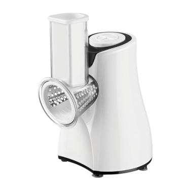 Imagem de KiBcsLic Ralador elétrico de queijo, fatiador de vegetais 5 em 1, fabricante automático de saladas, fatiador elétrico, para frutas e vegetais, uso