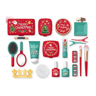 Imagem de JWQFBC Conjunto de Maquiagem para Dramatização, Maquiagem de Fantasia, Brinquedo de Princesa, Conjunto de Beleza para O Halloween, 25 peças