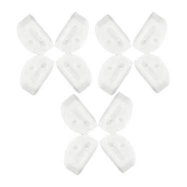 Imagem de MotiveTech 12 Peças de Protetor de para Violão Clássico com 3 Furos para Ponte de Ukulele E Cordas de Nylon, Branco