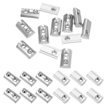 Imagem de PATIKIL M5 Rolos Meio Redondo em Porcas de Mola, 12 Peças Série 3030 de Aço Carbono T Porcas de Mola para Perfil de Extrusão de Alumínio de 8 mm Impressora 3D Ferramentas DIY Montagem de Móveis, Prata
