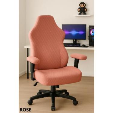 Imagem de Capa Protetora Para Cadeira Gamer Luxo Matelada Ajustável Antipoeira V