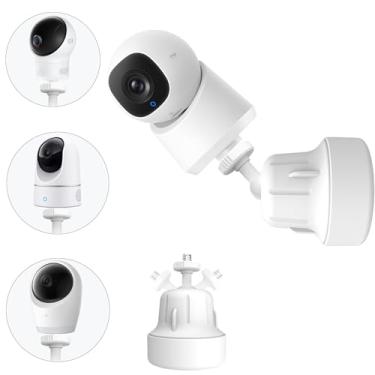 Imagem de Derebir Suporte de parede ajustável para monitor de bebê compatível para eufy Security E30 / E21/ E110/ E20/ E21 / C220 / C2110 / T8417/ T8354/ T8300 / Suporte flexível para câmera de bebê