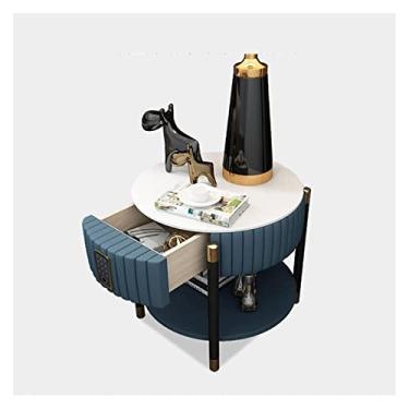 Imagem de Mesa de cabeceira lateral mesa de cabeceira alguns cantos armários de armazenamento quarto armário de cabeceira pequeno