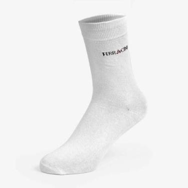 Imagem de Meia Ferracini Sport Cano Longo - Masculina, Branco