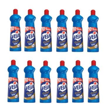 Imagem de Multiuso Veja Gold Original 500ml - Kit com 12 frascos