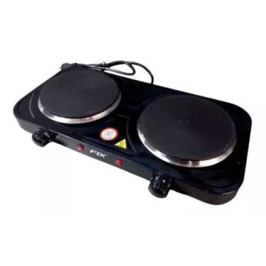 Imagem de Super Fogão Cooktop Elétrico Portátil 2 bocas 2000w - 110v - FIX, 110V