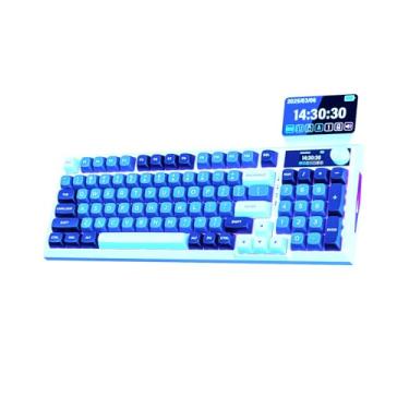Imagem de Redragon K552 Teclado mecânico para jogos 60% compacto 87 teclas Kumara Wired Blue Switches para Windows PC Gamers (branco retroiluminado vermelho)