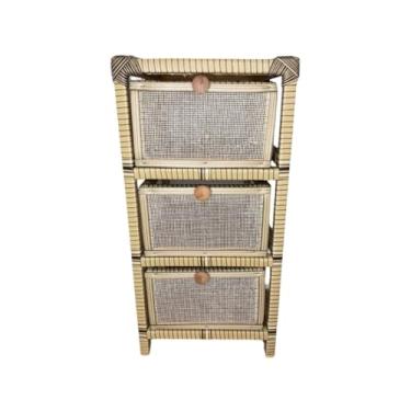 Imagem de Gaveteiro Organizador Tela 3 Gavetas 30x30x57(Capuccino)