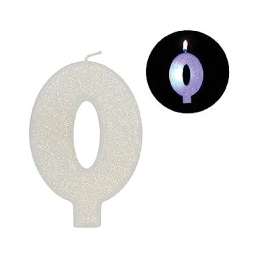 Imagem de Vela De Aniversário Com Led Multicolorido Numero 0
