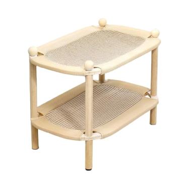 Imagem de WeiLaiKeQi Arranhador para gatos de camada dupla, resistente, espaçoso, brinquedo interativo, móveis, descanso, para gatos, cama para animais de estimação, Style B