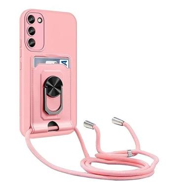 Imagem de Para Samsung S23 Ultra S22 Plus S21 S20 FE A54 A53 A52 A51 A33 5G A71 4G Magnetic Back Lanyard Case Ring Holder Card Slot Cover, Pink, For Samsung S21