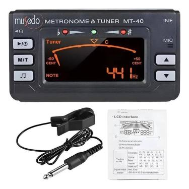 Imagem de Metrônomo Afinador Diapasão Digital 3 Em 1 Pret