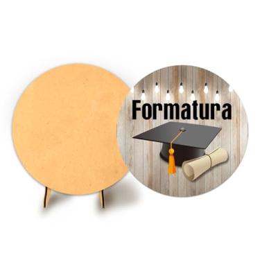 Imagem de Painel Redondo C Elastico 50cm Formatura + Suporte MDF (FOR015)