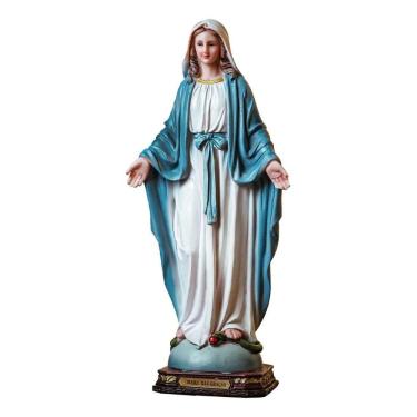 Imagem de 2X Imagem Nossa Senhora Das Graças Resina 30Cm Cor Colorido