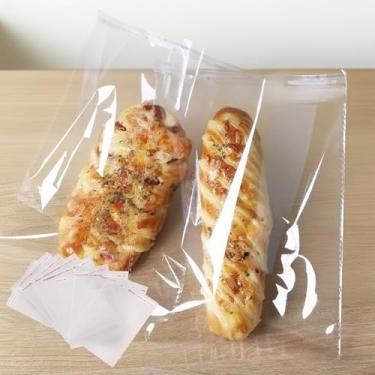 Imagem de 100 sacos de armazenamento sacos plásticos transparentes autovedantes organização embalagem itens pequenos suprimentos de artesanato joias armazenamento de documentos