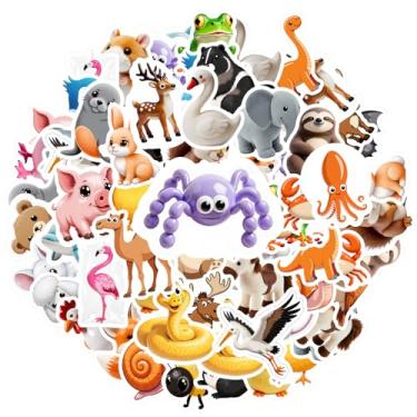 Imagem de 35 peças animais de estimação insetos animais de estimação pássaros animais de estimação adesivos engraçados DIY adesivos divertidos para telefone faça você mesmo, guitarra, notebook, mala, copo